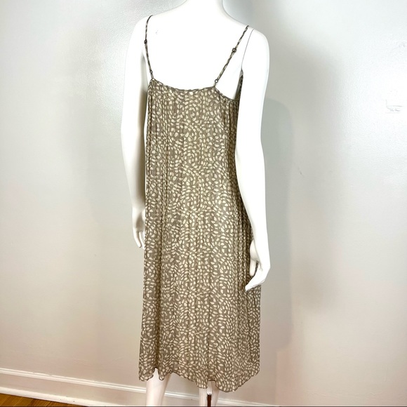 Fossil Solid Fold Dress Spaghetti Strap Fit-Flare Swing Women’s Small - Picture 11 of 16